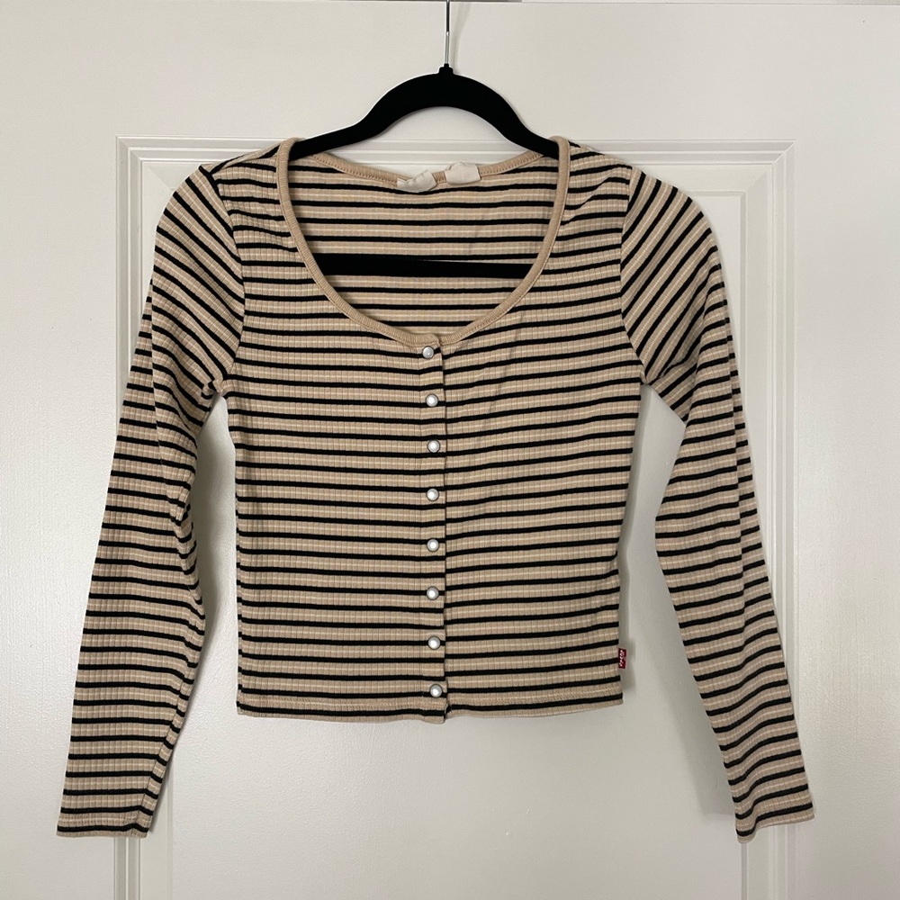 Levi’s Striped Long Sleeve T-Shirt (Size XS)